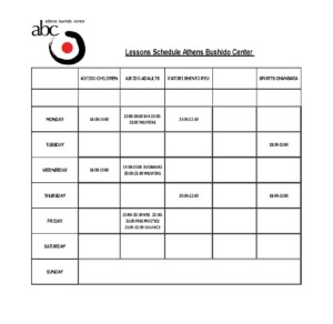 aikido bushido center annual lessons program